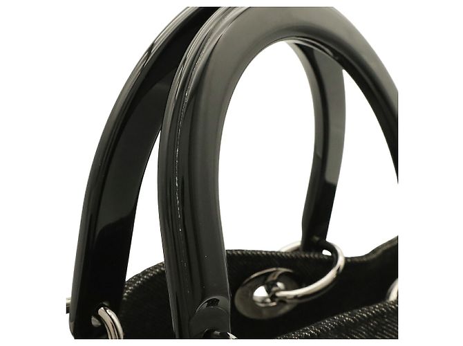 Borsa Tote Lady Cannage Christian Dior Nero - vista 6