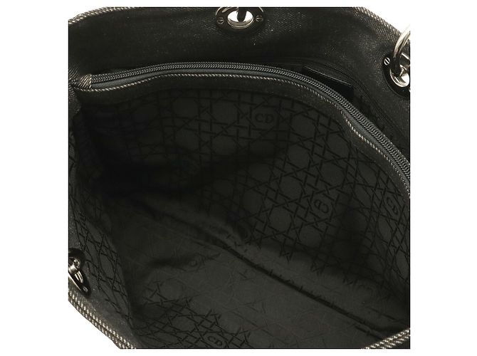 Borsa Tote Lady Cannage Christian Dior Nero - vista 7