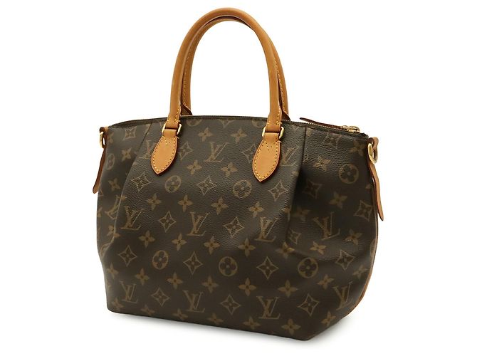 Louis Vuitton Monogram Turenne PM Handtasche Braun Weiß Monogramm - Ansicht 3