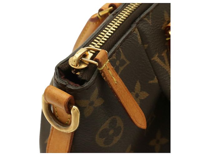 Louis Vuitton Monogram Turenne PM Handtasche Braun Weiß Monogramm - Ansicht 6