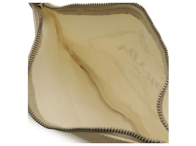 Bolso Tote PRADA Canapa Blanco Crudo Amarillo - vista 10