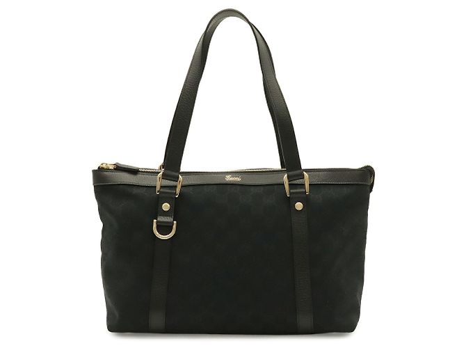Borsa a tracolla Gucci GG Canvas Abbey Nero - vista 2