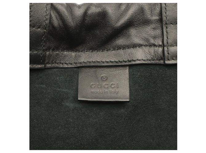 Gucci Coco Capitan Rucksack mit Kordzug Schwarz Rot Grün - Ansicht 9