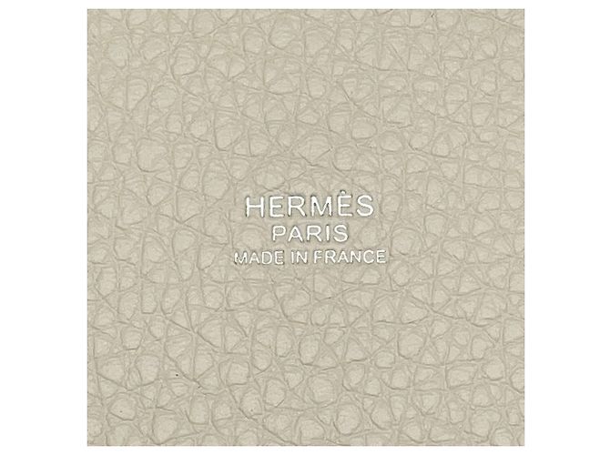 Hermès Bolsa Hermes Picotin Lock PM na cor Ivory Cru - vista 6