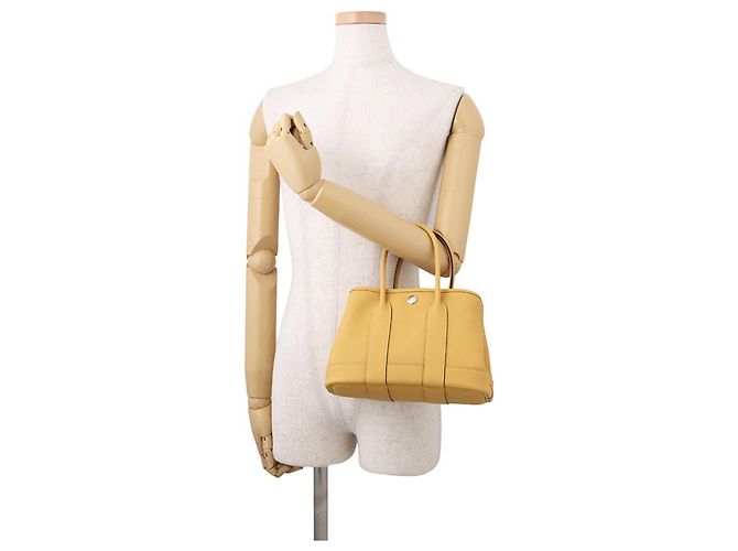 Hermès Borsa Tote Hermes Neo Garden 23 Giallo - vista 4