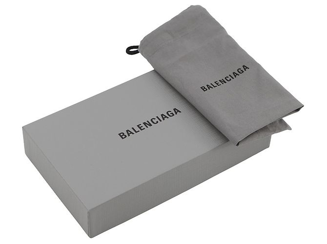 Cartera larga Balenciaga en piel acolchada negra Negro - vista 14