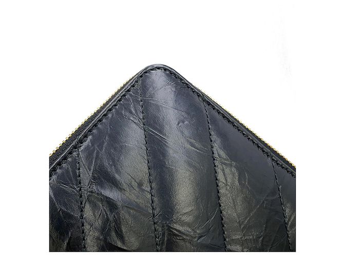 Cartera larga Balenciaga en piel acolchada negra Negro - vista 5