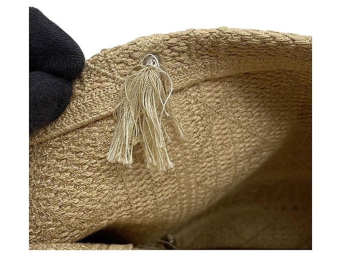 Borsa a tracolla Christian Dior in tela beige - vista 7