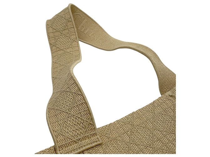 Borsa a tracolla Christian Dior in tela beige - vista 8