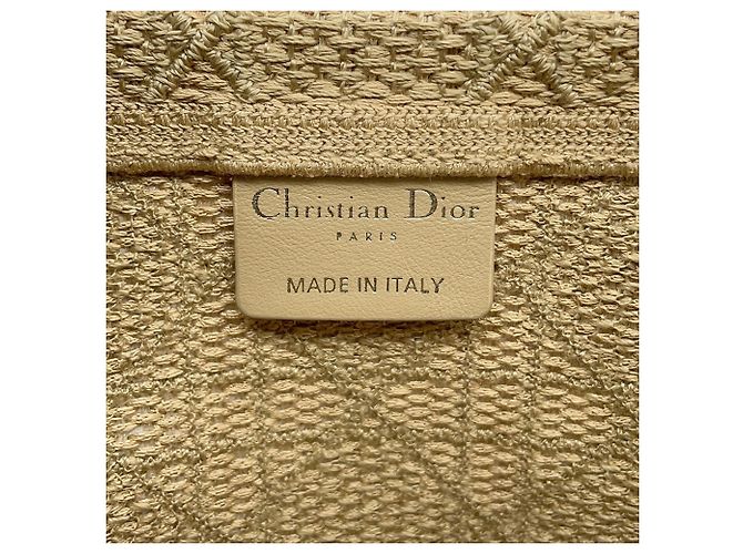 Borsa a tracolla Christian Dior in tela beige - vista 9