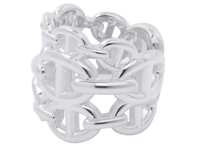 Ring Hermès Anello a Fascia Hermes Silver 925 - vista 2