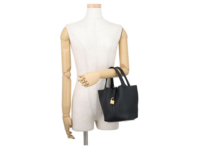 Hermès Bolsa Hermes Picotin Lock PM Preto - vista 4