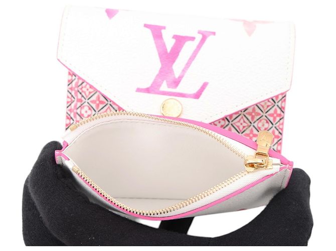 Louis Vuitton Tri-fold Wallet in Monogram Empreinte Pink Cream - view 5