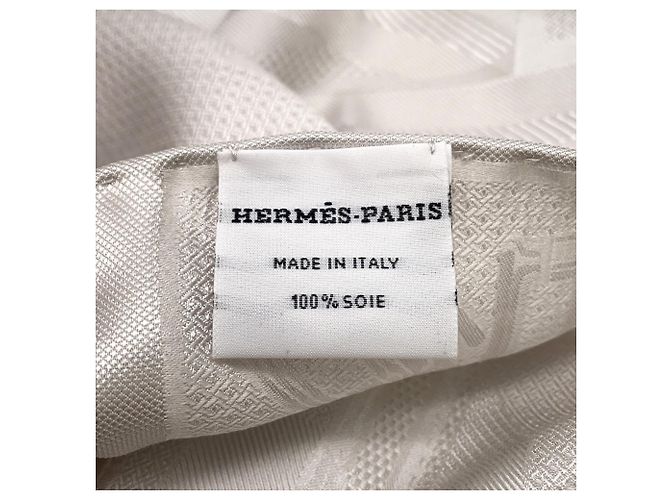 Hermès Hermes Seidenschal Elfenbein Roh - Ansicht 5