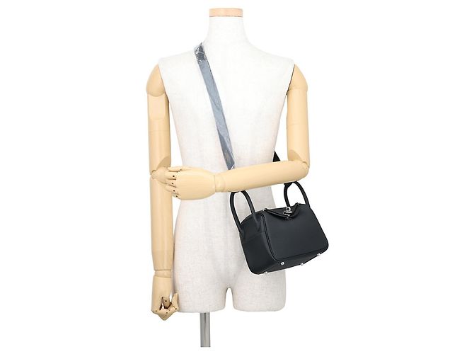 Hermès Hermes Lindy Mini Handtasche Schwarz - Ansicht 4