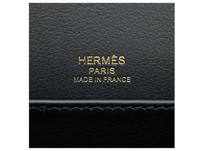 Hermès Borsa a tracolla Hermes Geta in pelle Epsom nera Nero - vista 13