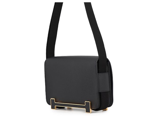 Hermès Borsa a tracolla Hermes Geta in pelle Epsom nera Nero - vista 2