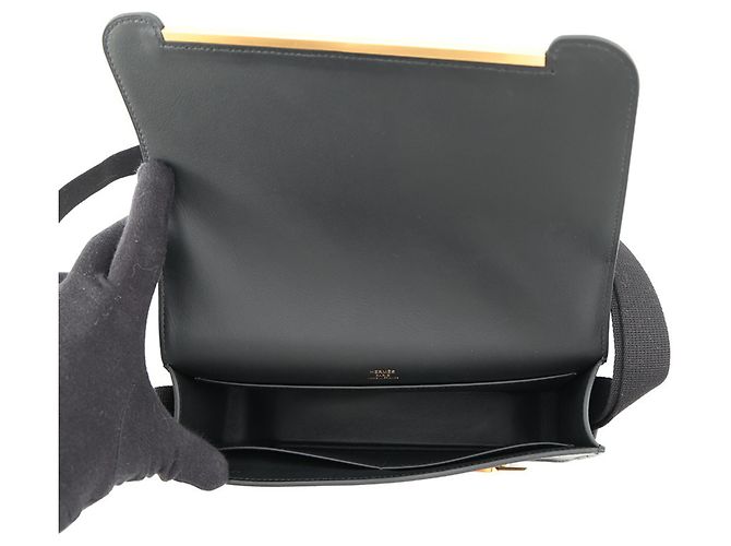 Hermès Borsa a tracolla Hermes Geta in pelle Epsom nera Nero - vista 5