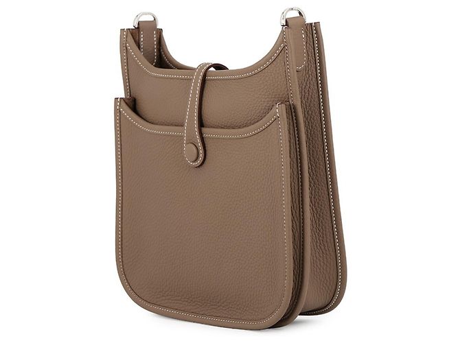 Hermès Borsa a tracolla Hermes Evelyne 3 23 Taupe - vista 2