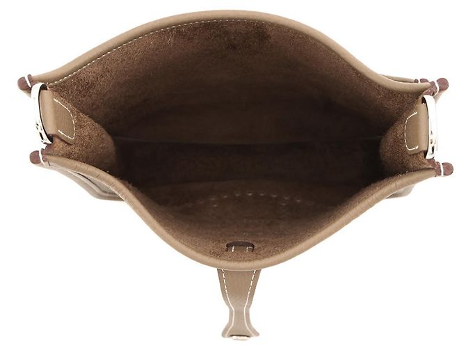 Hermès Borsa a tracolla Hermes Evelyne 3 23 Taupe - vista 4