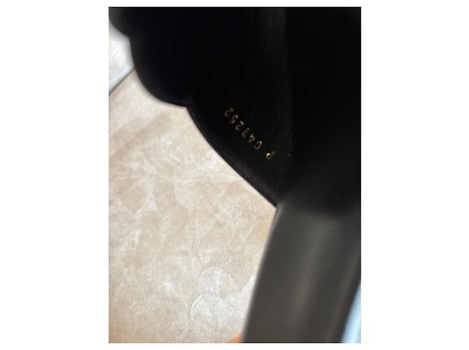 Chanel Sandali CC con Tacco in Pelle Nera Nero - vista 9