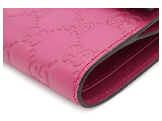Cartera doble Gucci con motivo de cinta Bowy Rosa Púrpura - vista 4