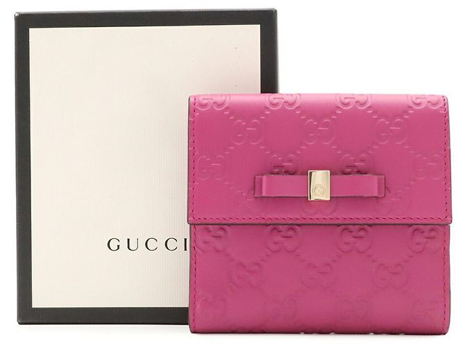 Cartera doble Gucci con motivo de cinta Bowy Rosa Púrpura - vista 9