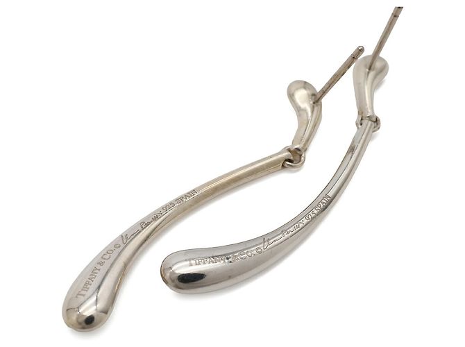 Autre Marque Orecchini Elsa Peretti Elongated Teardrop di Tiffany & Co. Argento - vista 5