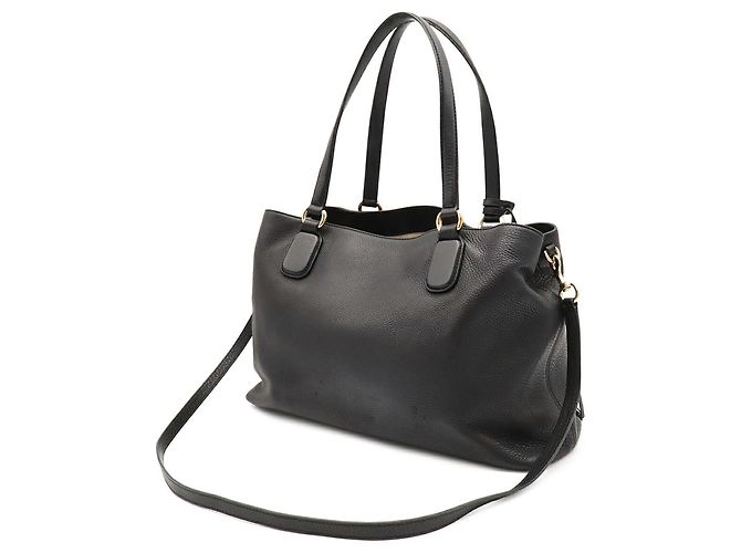 Gucci Soho Working Tote Bag Schwarz Gelb - Ansicht 3