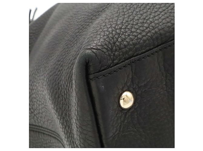 Gucci Soho Working Tote Bag Schwarz Gelb - Ansicht 4