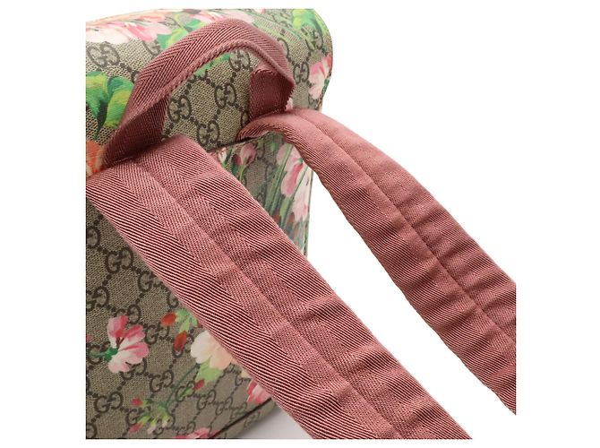 Zaino Gucci GG Blooms Supreme Rosa Multicolore Beige - vista 5