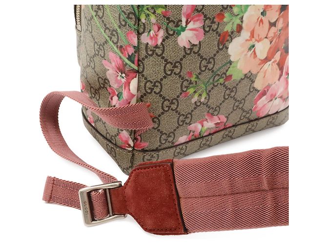 Zaino Gucci GG Blooms Supreme Rosa Multicolore Beige - vista 6