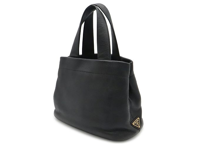 Bolso Tote Perforado Prada Negro - vista 3