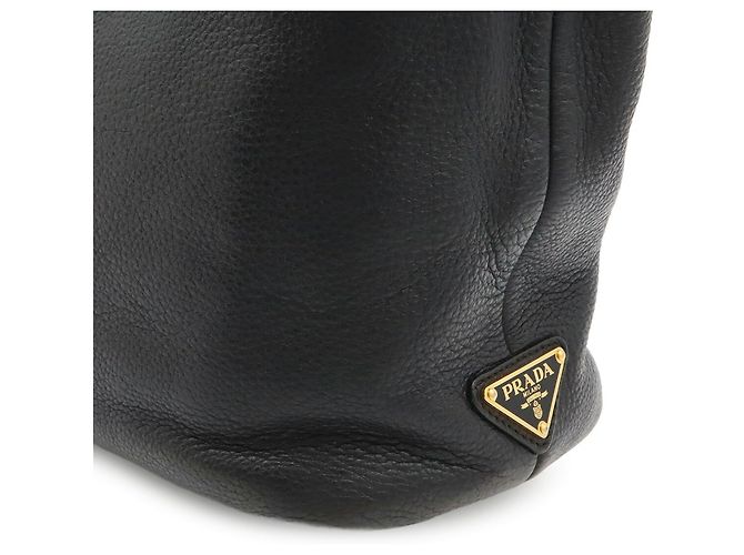 Bolso Tote Perforado Prada Negro - vista 8