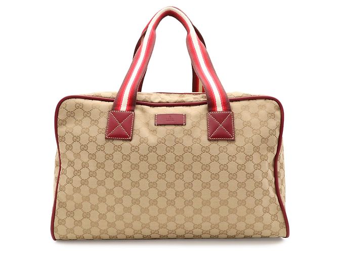 Borsa Boston Gucci GG Canvas Beige - vista 2