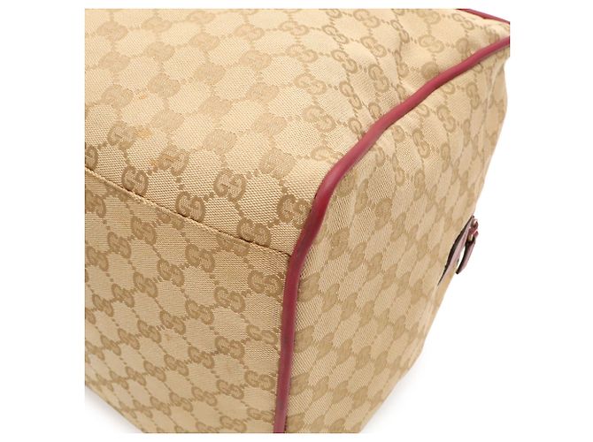 Borsa Boston Gucci GG Canvas Beige - vista 4