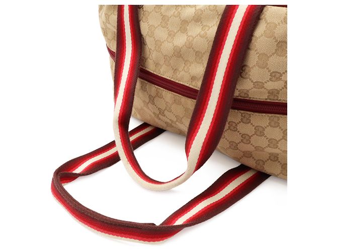 Borsa Boston Gucci GG Canvas Beige - vista 5