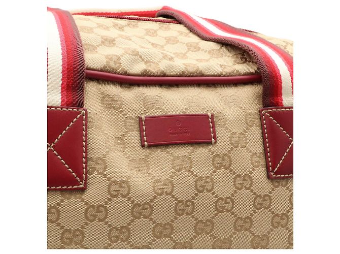 Borsa Boston Gucci GG Canvas Beige - vista 8