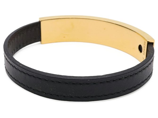 Hermès Pulsera con dije Puspus Hermes Negro Dorado - vista 3