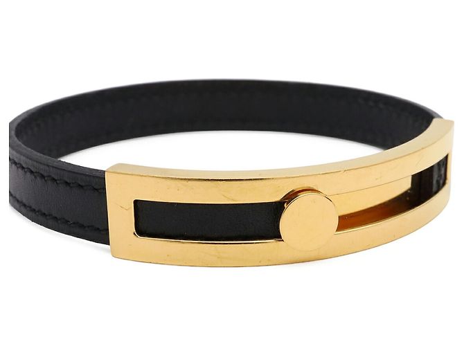 Hermès Pulsera con dije Puspus Hermes Negro Dorado - vista 4