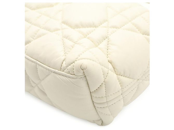 Pouch Christian Dior DiorTravel Cannage Nomad Bianco Giallo - vista 4