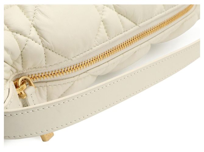 Pouch Christian Dior DiorTravel Cannage Nomad Bianco Giallo - vista 5