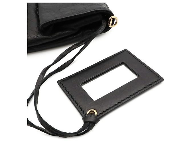 Balenciaga The Giant Envelope Clutch Bag Nero - vista 10