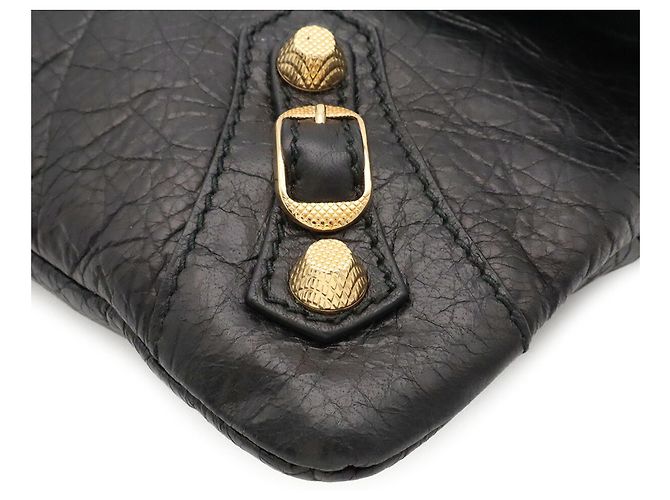 Balenciaga The Giant Envelope Clutch Bag Nero - vista 4
