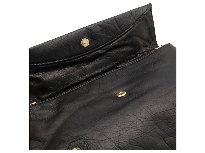 Balenciaga The Giant Envelope Clutch Bag Nero - vista 7