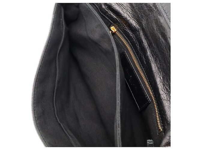 Balenciaga The Giant Envelope Clutch Bag Nero - vista 9