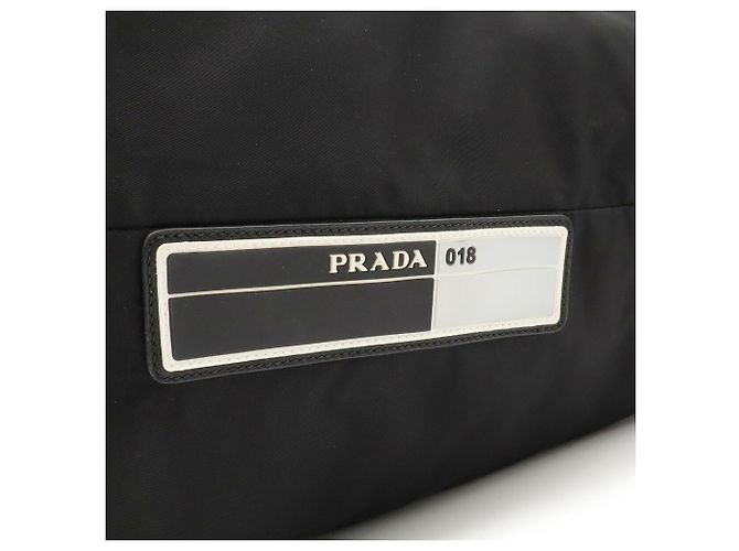 Prada Rubber Shoulder Bag Black - view 6