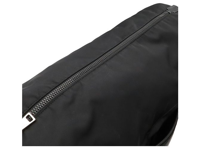 Prada Rubber Shoulder Bag Black - view 8