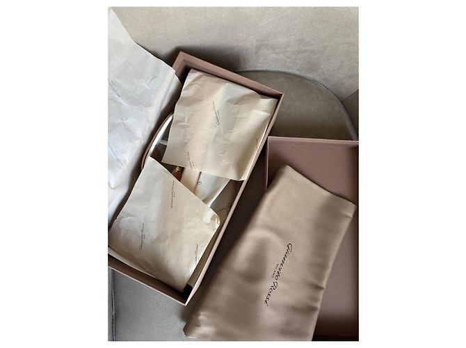 Sandálias Gianvito Rossi em pele branca com pedras coloridas Branco Multicor - vista 12