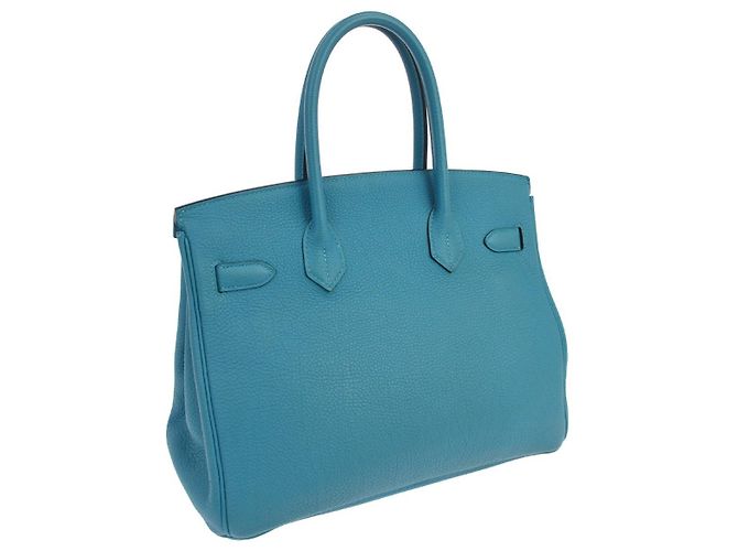 Hermès Hermes Birkin Blue Togo con Hardware Palladium 30 - vista 2